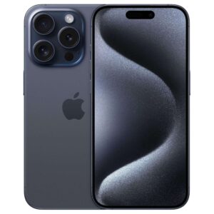 4 jaar Garantie | Refurbished Apple iPhone 15 Pro, 256 GB, Blauw Titanium, B-grade | Nano Sim + E Sim